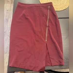 Halogen Maroon Skirt